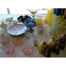 Large lot of glassware