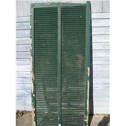 Old green shutters