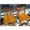 Image 1 : Pr. Of solid wood chairs