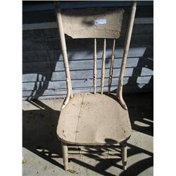 Old wood victorian chair