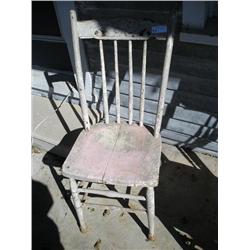 Old wood victorian chair