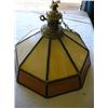 Image 1 : Stained glass hanging light fixture