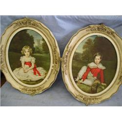 Victorain framed children's prints