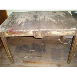Primitive wood table