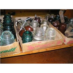 3 boxes of insulators