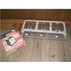 Coleman camp oven and burners