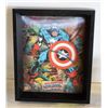 Image 1 : MARVEL COMICS 9 X 11 3D HOLIGRAM CAPTAIN