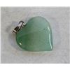 Image 1 : JADE POLISHED STONE HEART PENDANT