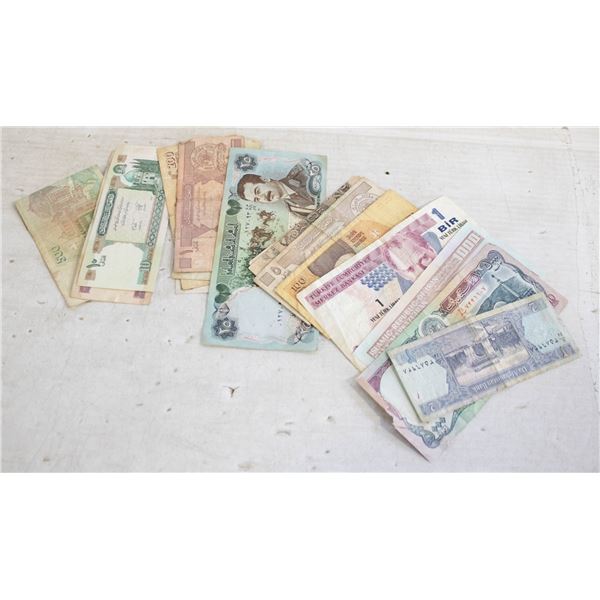 15 ARABIX PAPER BILLS AFGHANISTAN, IRAQ, IRAN ETC