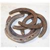 Image 1 : ANTIQUE LOT OF VARIOUS HORSESHOES