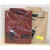 Image 1 : NEW MENS SHIRTS 1TAN/1BURGANDY SIZE L