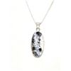 Image 3 : 6)  ELONGATED OVAL DENDRITIC OPAL PENDANT,