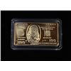 Image 1 : GOLD PLATED $100 MONEY BAR WITH CASE