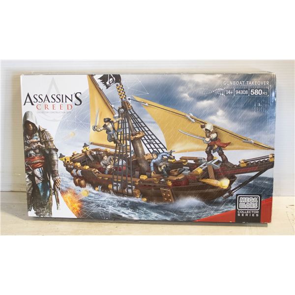 SEALED ASSASSINS CREED COLLECTOR CONSTRUCTION SET,