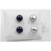 Image 1 : #78-NATURAL AKOYA PEARL STUD EARRINGS /2 PAIR