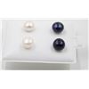 Image 1 : #73-NATURAL AKOYA PEARL STUD EARRINGS /2 PAIR