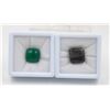 Image 1 : #199-BLUE SAPPHIRE 19.40CT & GREEN AGATE 9.90CT