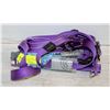 Image 1 : ROGZ X-LARGE LEASH, COLLAR AND HARNESS - PURPLE