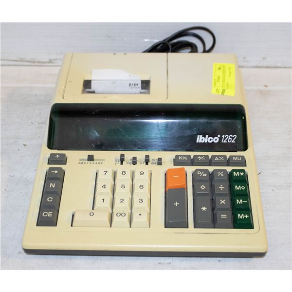 Loading Adding Machine Paper IBICO 1262 ADDING MACHINE WITH PRINT PAPER