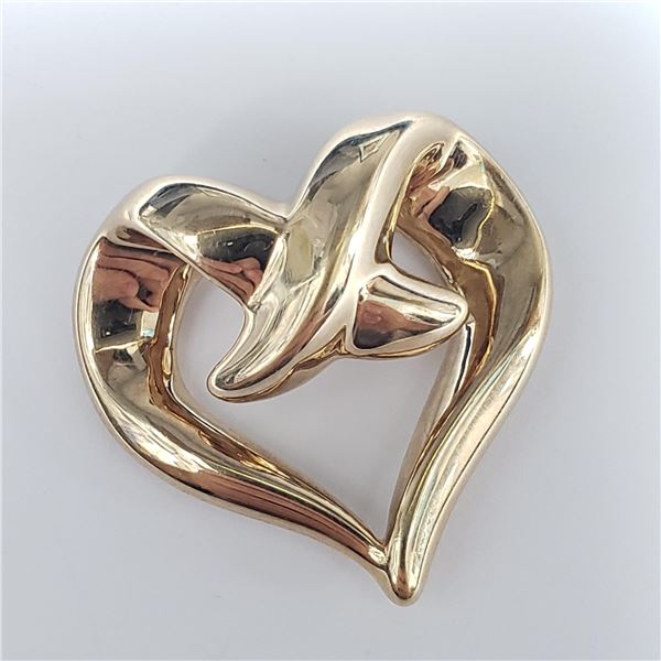 BZ1924-85L 14K 2.34G HEART PENDANT