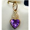 Image 1 : BZ1924-72L 10K AMETHYST(0.45CT) PENDANT