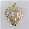 Image 1 : BZ1924-99L 10K 1.1G HEART PENDANT