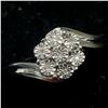 Image 1 : BZ1924-66L SILVER 7 DIAMOND RING