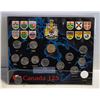 Image 1 : CANADA 125 PROVINCAL 25-CENT & LOONIE