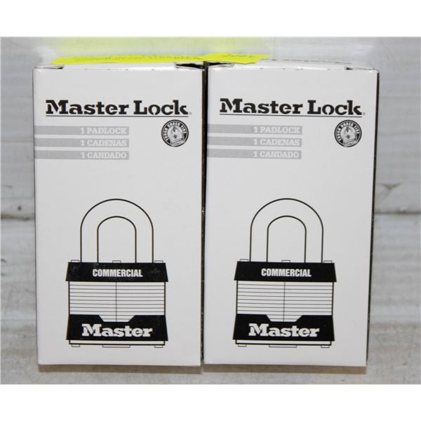 2 PACK OF MASTER LOCK COMMERCIAL TOUGHT UNDER