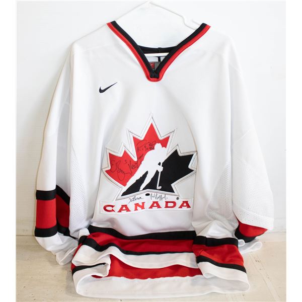 TEAM CANADA JERSEY SIGNED BY RYAN SMYTH,