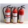 LOT OF 3 FIRE EXTINGUISHERS **SHIPPING NOT