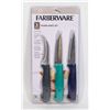 Image 1 : NEW FARBERWARE 3PC PARING KNIFE SET