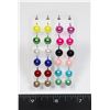 Image 1 : NEW 12 PC 8MM FAUX PEARL EARRING SET WITH