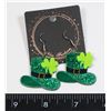 NEW ST. PATRICK THEME DANGLE EARRINGS