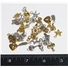 Image 1 : NEW 30PC GOLD/ SILVER TONE CHARM SET