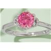 Image 3 : 1 CT GRA CERTIFIED PINK MOISSANITE 925 ST. SILVER