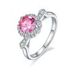 Image 1 : 1 CT GRA CERTIFIED PINK MOISSANITE 925 ST. SILVER