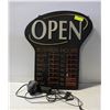 Image 1 : OPEN HOURS SIGN (USED)