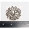 Image 1 : NEW SILVER TONE ANTIQUE STYLE RHINESTONE BROOCH