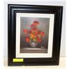 Image 1 : SIGNED ACRYLIC FLORAL PAINTING