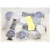 LOT OF 6 MENS QUARTZ WATCHES NEW
