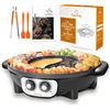 Image 1 : NEW FOOD PARTY 2-1 ELECTRIC SMOKELESS GRILL AND