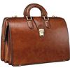 Image 1 : NEW BANUCE LEATHER BRIEFCASE WITH LOCK 15.6"