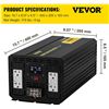 Image 2 : NEW VEVOR POWER INVERTER 5000W MODIFIED SINE WAVE