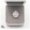 Image 1 : 0.65 CT GRA CERTIFIED PEAR CUT MOISSANITE