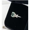 Image 2 : 1.61 CT OVAL SHAPED GREEN AMYTHEST WITH