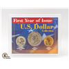 Image 1 : FIRST YEAR OF ISSUE USA $1 DOLLAR COIN SET HOLDER