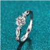 Image 3 : 0.5 CT GRA CERTIFIED MOISSANITE 925 SILVER