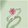 Image 1 : 1 CT GRA CERTIFIED PINK MOISSANITE 925 ST SILVER