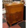 ANTIQUE SOLID OAK LIQUOR CABINET